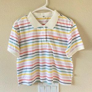 VANS • Skate Stripe Crop Polo Tee